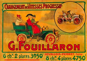 フイヤロン車の広告、c1900s 作： Unbekannt
