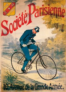 ソシエテパリジェンヌ自転車の広告、c1895 作： Unbekannt
