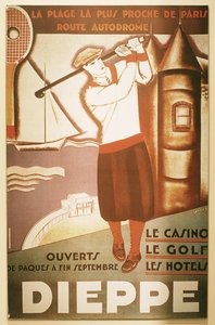 ディエップのゴルフ リゾートの広告、1920 年代 作： Unbekannt