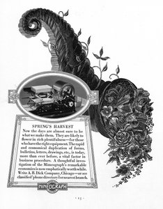 エジソンMimeographの広告、1900年代〜1910年代 作： Unbekannt