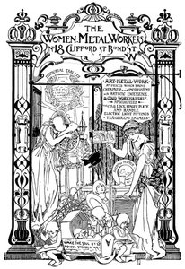 ロンドンのWomen Metal Workers会社の広告、1901