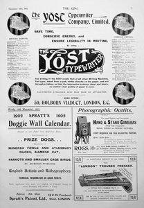 キング誌の広告ページ、1901年12月14日 作： Unbekannt