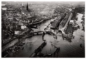 ツェッペリン、1933年1933年からのドイツ、ハンブルク港の航空写真 作： Unbekannt