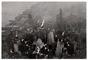 1928年1933年、ツェッペリンからのマンハッタン、ニューヨーク市、米国の航空写真 作： Unbekannt