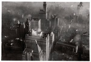 1928年1933年、ツェッペリンからのマンハッタン、ニューヨーク市、米国の航空写真 作： Unbekannt
