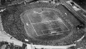 スタンフォードブリッジ、チェルシーフットボールクラブ、ロンドン、c1922のスタジアムの航空写真 作： Unbekannt