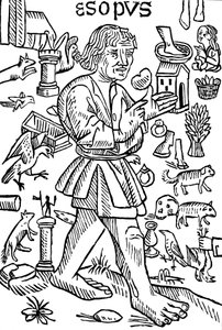 イソップ、ギリシャのファブリスト、c1480 作： Unbekannt