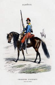 アフリカの軽馬、アルジェリアのフランス軍 作： Unbekannt