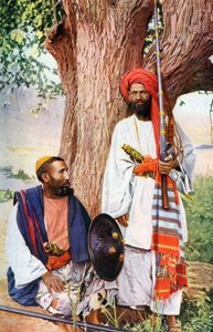 Afridis Pathan部族、北インドの行進、インド、1922年の戦争