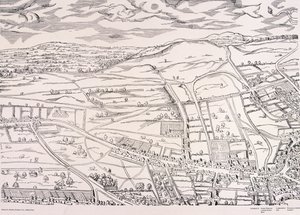 ロンドンの「アガス」地図、c1561 作： Unbekannt