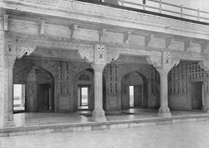 アグラ。ジャスミンタワーの部屋、c1910。
