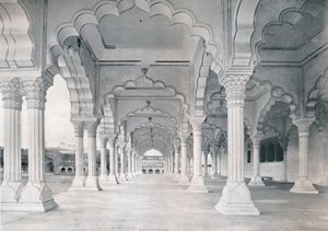アグラ。 Dewan-i-am、または公聴会ホール、c1910。