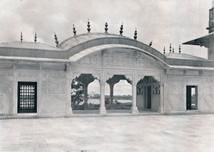 アグラ。 Khas Mahalはタージを刈り取った、c1910。