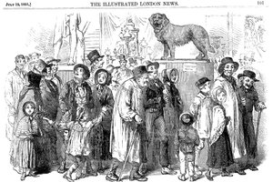 1851年の大展覧会における農業従事者とその家族 作： Unbekannt
