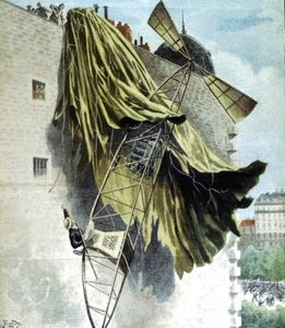 アルベルトサントスデュモン1873-1932ブラジルの航空飛行士、ドイツ賞への挑戦に失敗 作： Unbekannt
