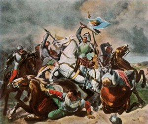 1450年、1936年、ニュルンベルクに対抗するアルブレヒトアキレス。 作： Unbekannt