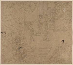 道教と仏教のテーマのアルバム: Kings of Hells: Leaf 32, 1200s.