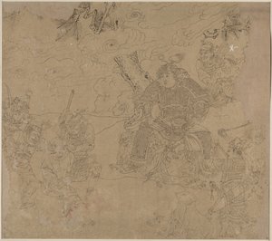 道教と仏教のテーマのアルバム: 山を検索: リーフ 41、1200 年代。 作： Unbekannt