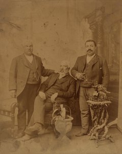 ボイド家の 3 人のメンバーの卵白プリント、1890 年から 1930 年。