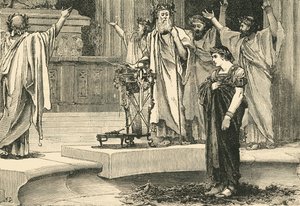 木星アンモン神殿のアレクサンドル、1890年。 作： Unbekannt