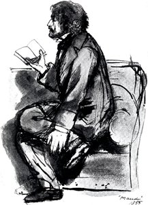 アルフレッドテニーソン、第1バロンテニーソン1809-1892、イギリスの詩人、1855 作： Unbekannt