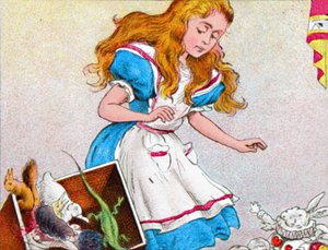 アリスは再び大きくなりました、c1900。 作： Unbekannt