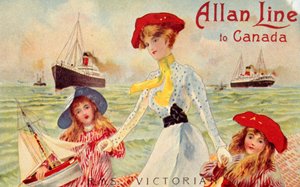 カナダへのアラン線、RMSビクトリア朝、c1910。 作： Unbekannt