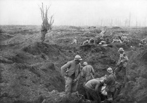 同盟軍、1917年7月31日、ベルギーのイゼル運河で、1926年 作： Unbekannt