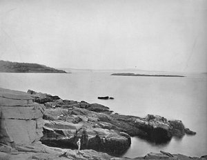 海岸沿い、メイン州バーハーバー、c1897。 作： Unbekannt