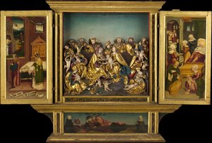 聖母の生涯を描いた祭壇画、ドイツ、1548 年。