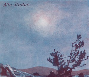 Alto-Stratus-1935個の主要な雲の形、空、1935年 作： Unbekannt