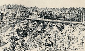 アラムチャイン吊り橋、1929 作： Unbekannt