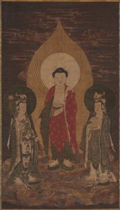 Amitabha Triad、おそらく1400年代。 作： Unbekannt