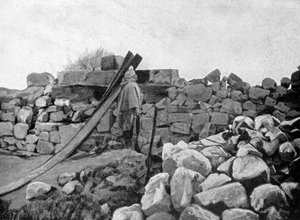 歩哨勤務のアルジェリア人兵士、フランス、アルトワ、1915年 作： Unbekannt