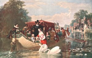 チャールズ1世の幸せな日々のエピソード、1853年、c1902。 作： Unbekannt