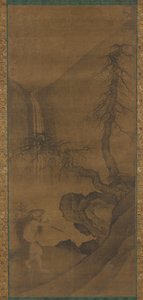 薬草採集者、明王朝、1368～1644年。 作： Unbekannt