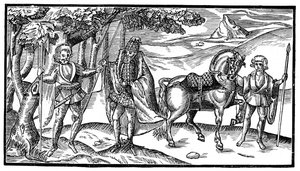 アイルランドの首長とその付添人、1581年、1893年 作： Unbekannt