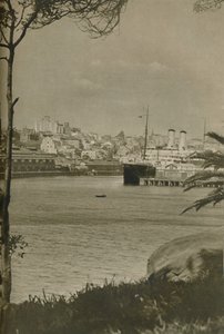 1937年ウールムールー湾に停泊したオリエントライナー 作： Unbekannt