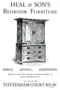 ヒールアンドサンズの寝室用家具の広告、1898 作： Unbekannt