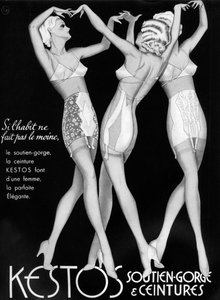 1938年のケストスランジェリーの広告 作： Unbekannt
