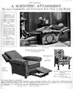 プレミアイージーチェアの広告、1926年 作： Unbekannt