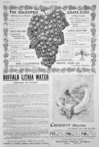 ハーパーズバザールの広告ページ、イースター、1894