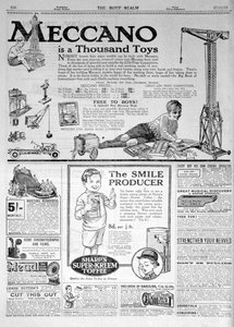 1921年のクリスマス、The Boys Realmの広告ページ 作： Unbekannt