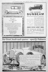 1920年クリスマス、イラスト入りロンドンニュースの広告ページ 作： Unbekannt