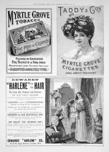 Illustrated London Newsの広告ページ、クリスマス番号、1896