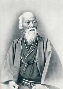 1902年、正装をした高齢の日本人医師 作： Unbekannt