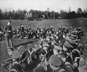 公園での野外講義、オックスフォード、1915 作： Unbekannt