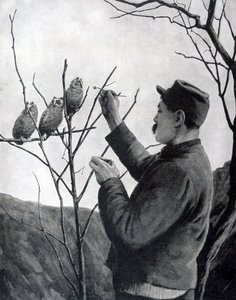 オリジナルの塹壕装飾、フランス、第一次世界大戦、1915 作： Unbekannt