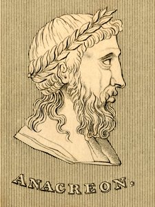 Anacreon、c582-485 BC、1830。 作： Unbekannt