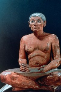 紀元前25〜24世紀の着席した書記の古代エジプト人像 作： Unbekannt